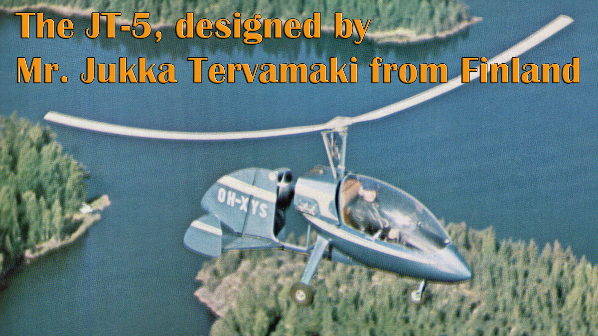 jukka tervamaki jt 5 gyrocopter finland